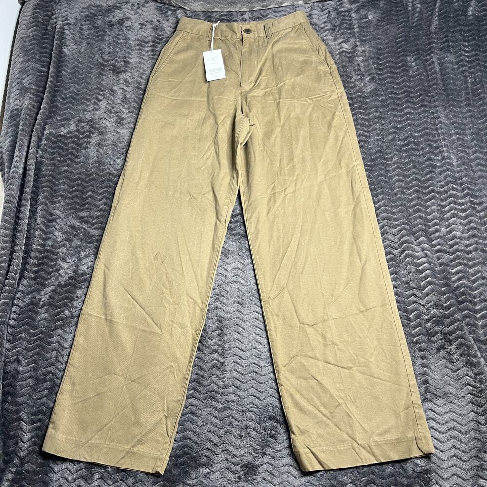 Buck Mason Bronze Brown Ever Twill Straigh leg size 25 NWT